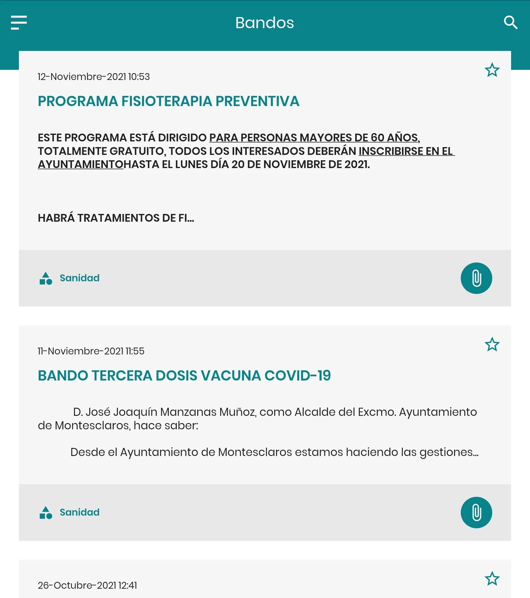 Montesclaros Informa | Indus Appstore | Screenshot