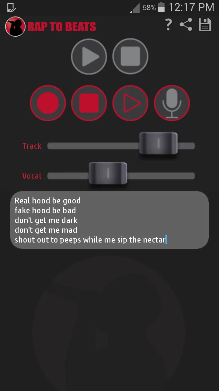 Rap To Beats | Indus Appstore | Screenshot