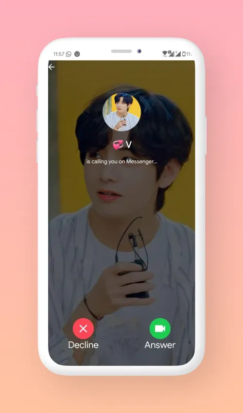 V Call You - Fake BTS Call | Indus Appstore | Screenshot