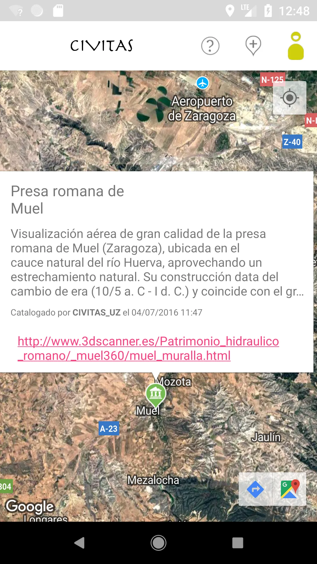 RomanSites | Indus Appstore | Screenshot