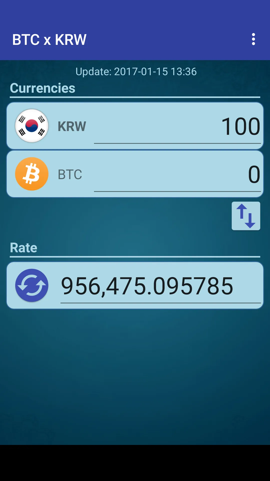 Bitcoin x South Korean Won | Indus Appstore | Screenshot