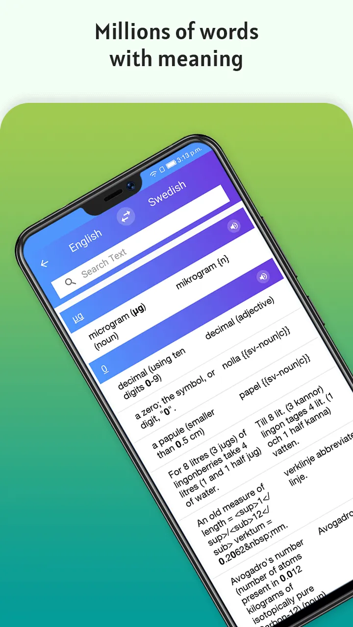 Meaning in Swedish | Indus Appstore | Screenshot