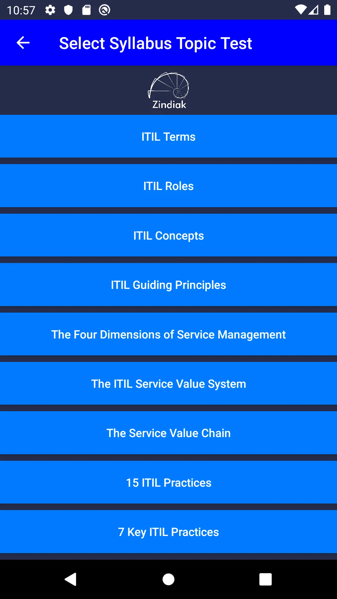 ITIL® 4 Foundation Exam Prep | Indus Appstore | Screenshot