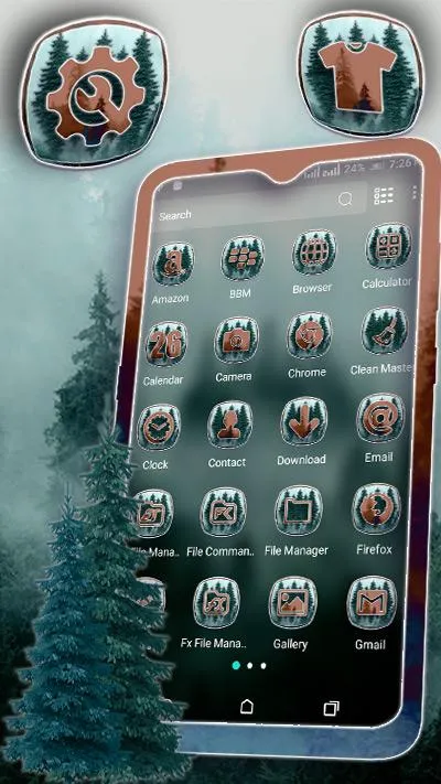 Foggy Forest Theme Launcher | Indus Appstore | Screenshot