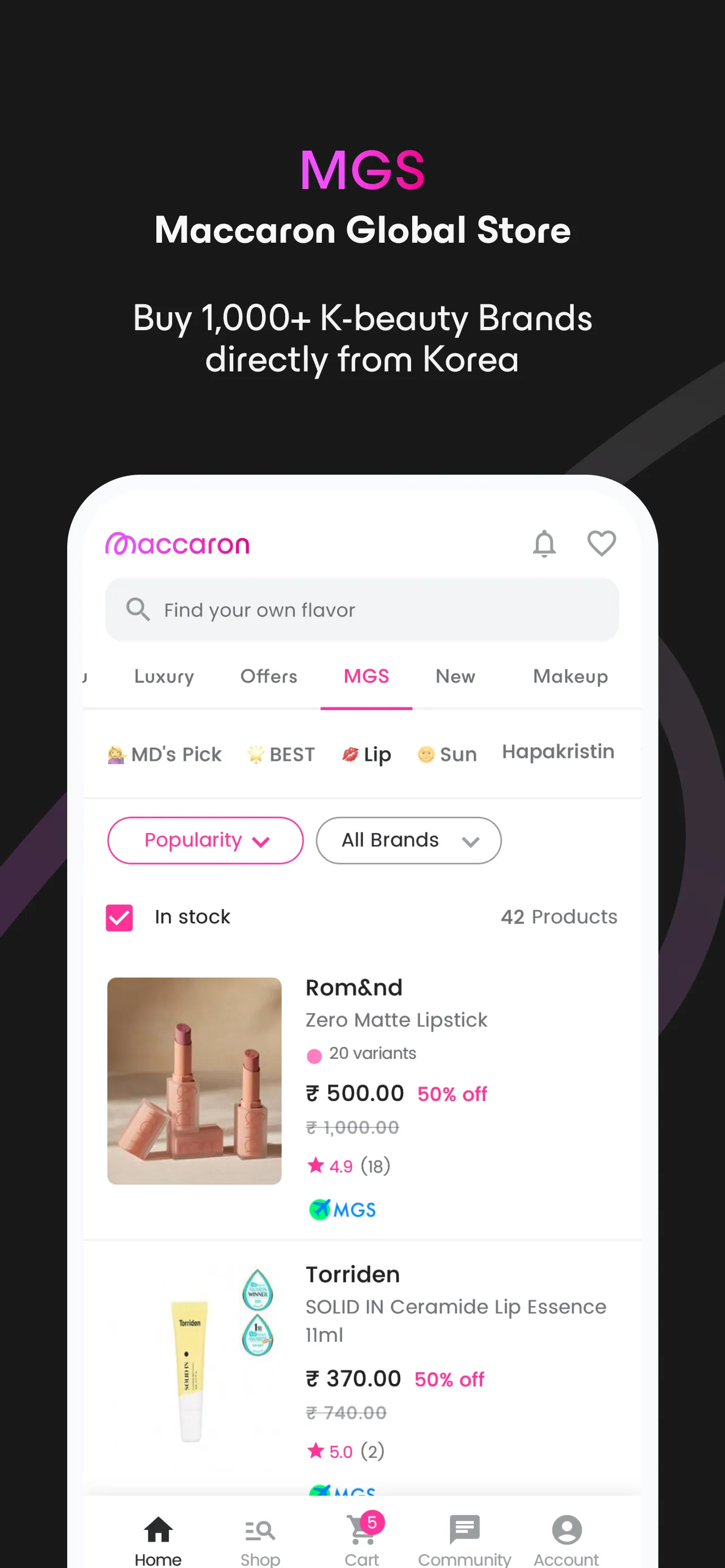 Maccaron Beauty Shopping App | Indus Appstore | Screenshot