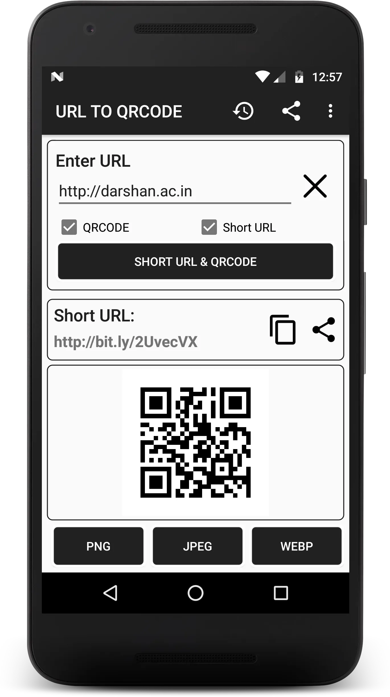 QR Code Generator | Indus Appstore | Screenshot