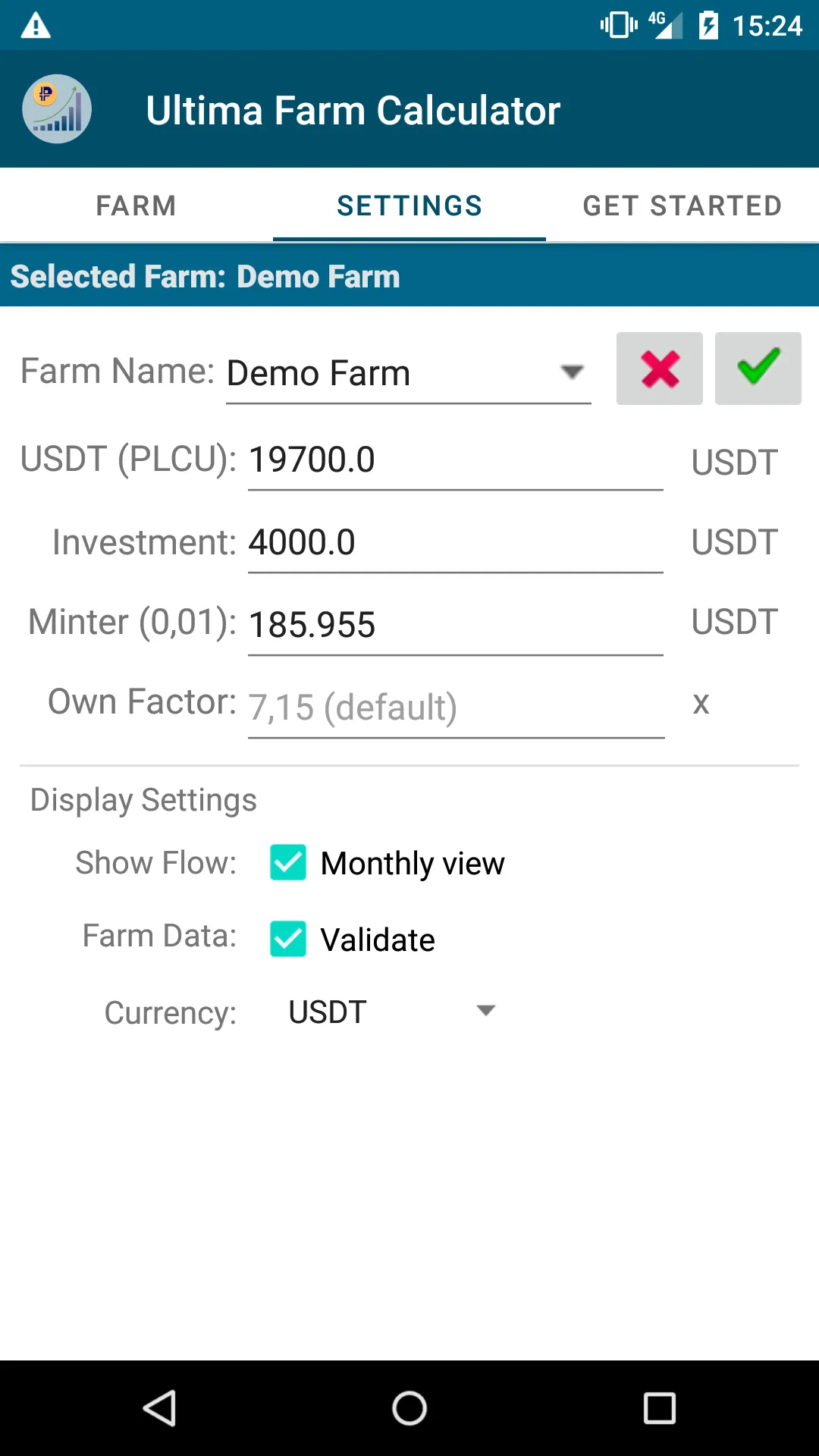 Ultima Farm Calculator | Indus Appstore | Screenshot