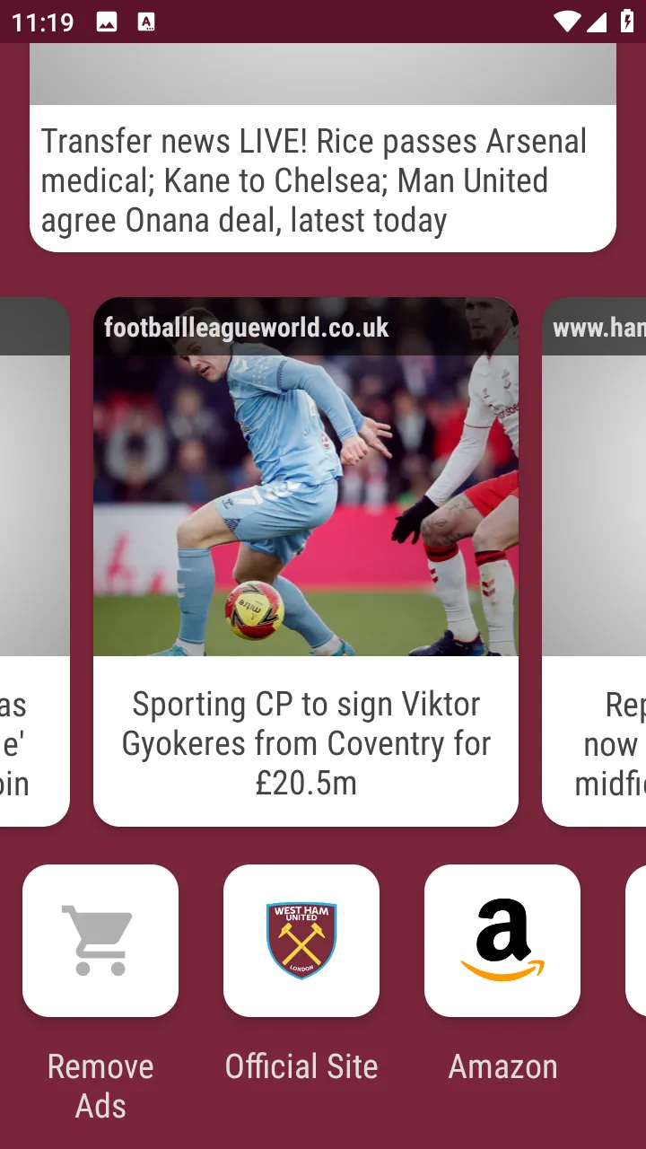 West Ham United Fan App | Indus Appstore | Screenshot