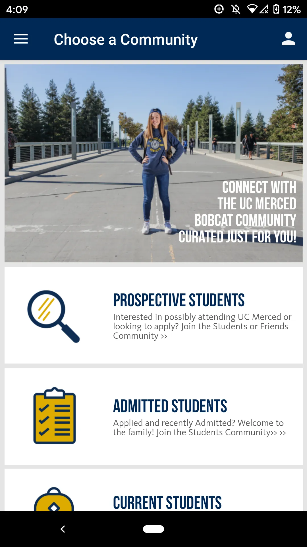 UC Merced Connect | Indus Appstore | Screenshot