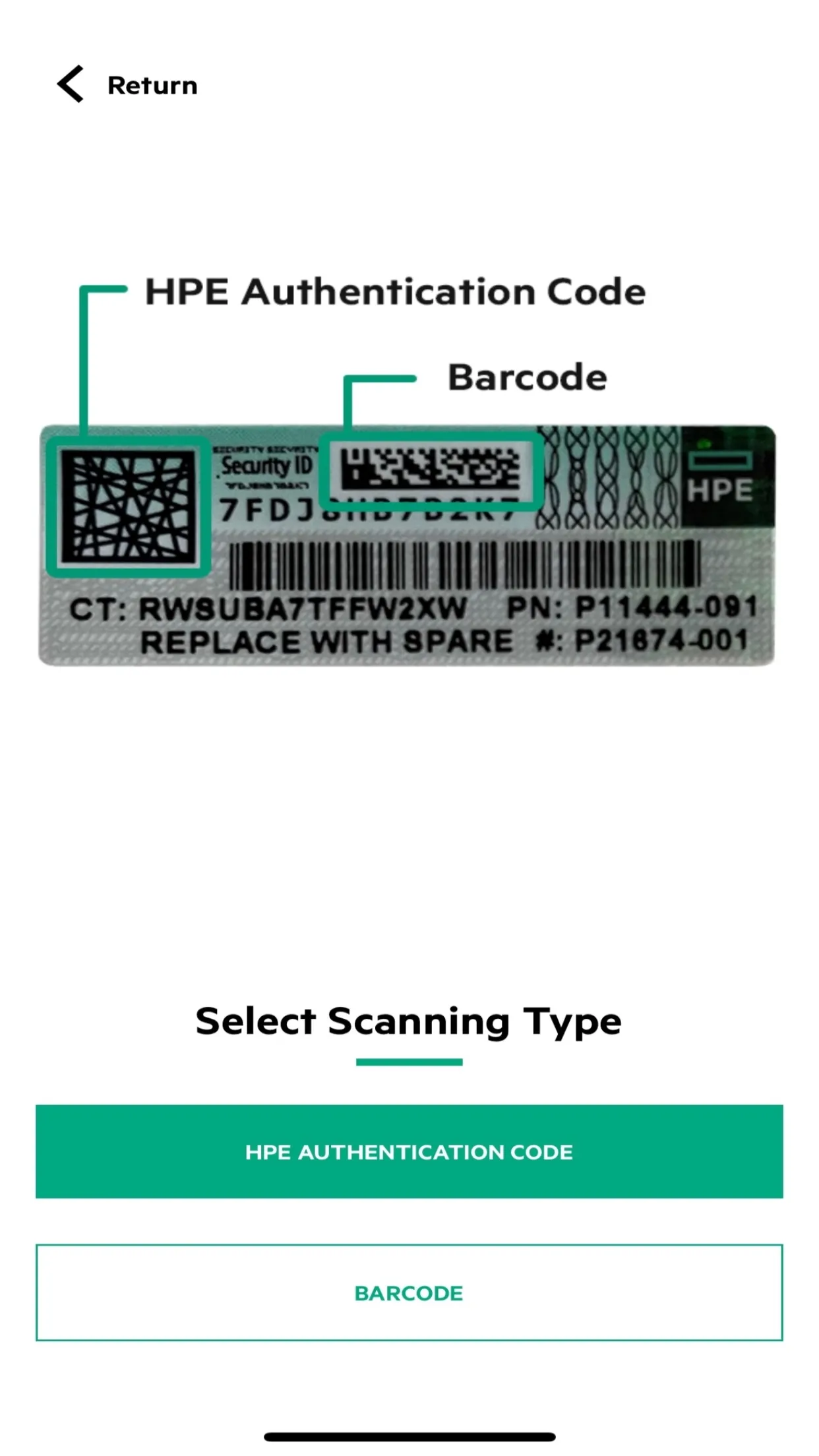 HPE Parts Validation | Indus Appstore | Screenshot