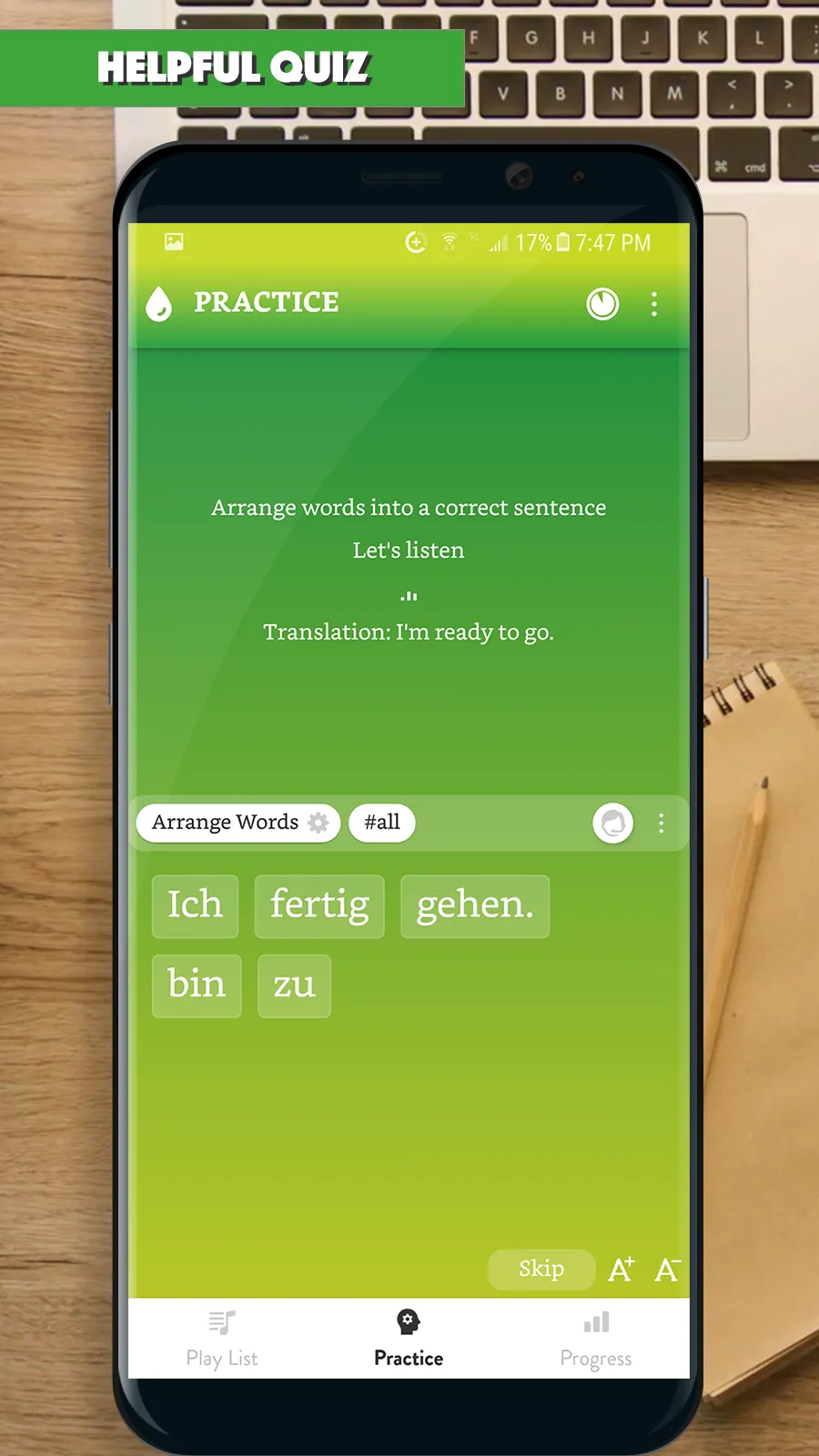 German Sentence Master 2 | Indus Appstore | Screenshot