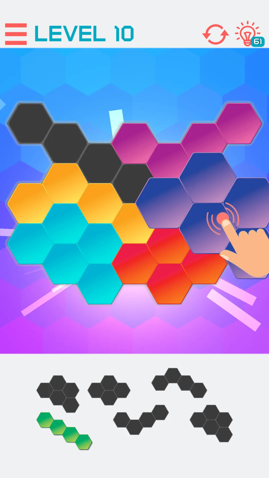 Hexagon Graph: Geometry Puzzle | Indus Appstore | Screenshot