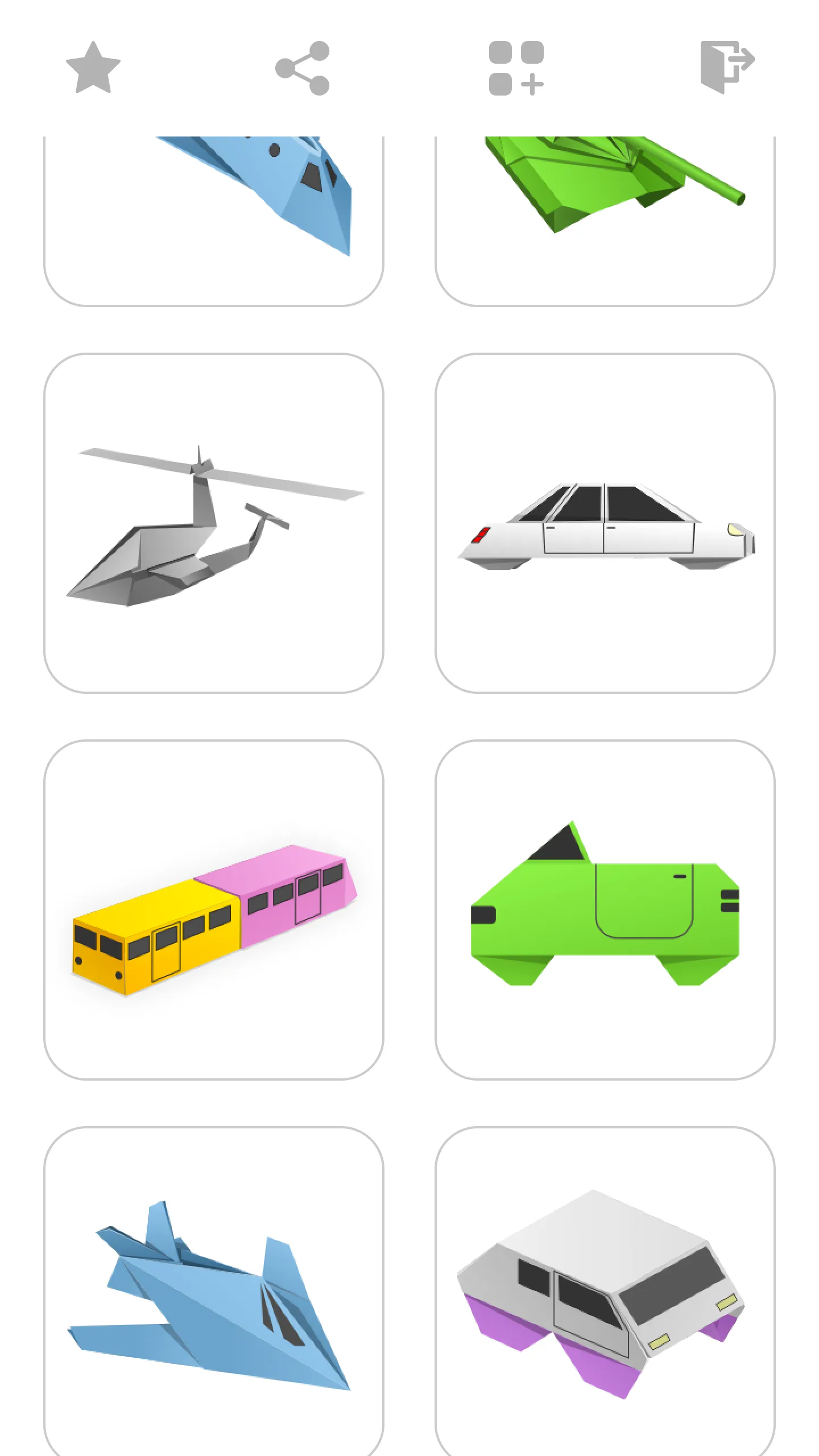 Origami Vehicles From Paper | Indus Appstore | Screenshot