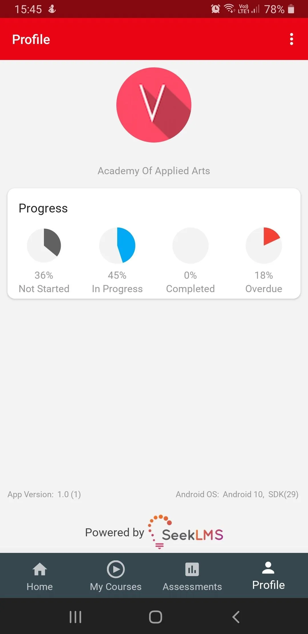 Academy of Applied Arts | Indus Appstore | Screenshot