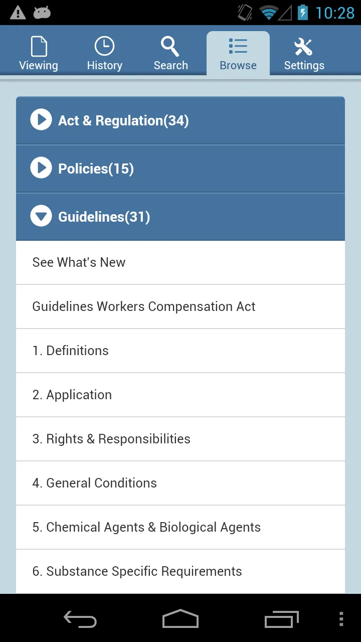 BC OHS Regulation | Indus Appstore | Screenshot