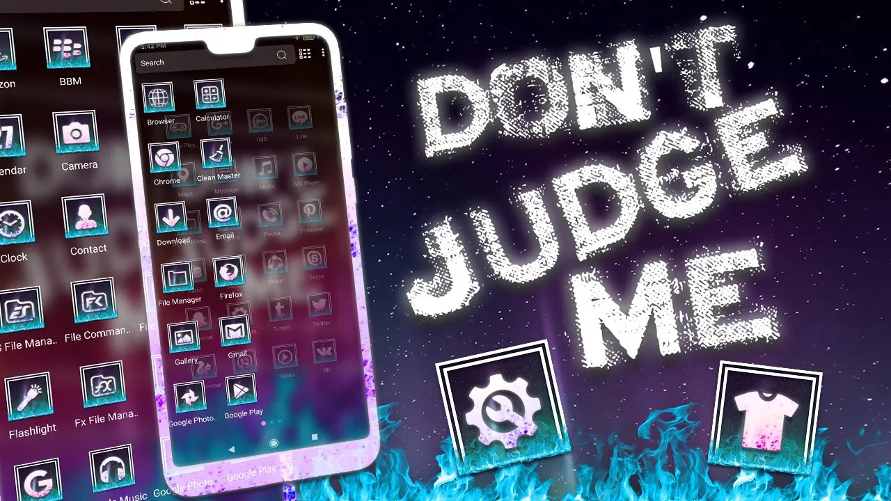 Don't Judge Me Theme | Indus Appstore | Screenshot