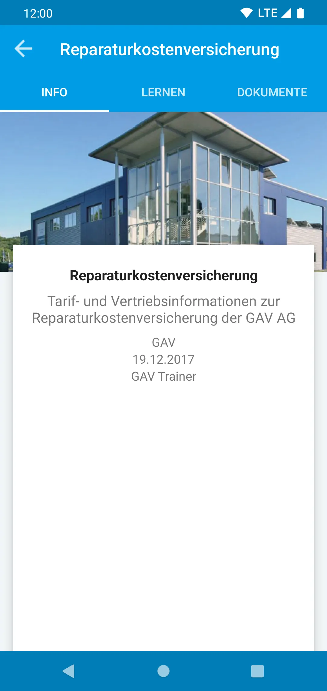 GAV Akademie | Indus Appstore | Screenshot