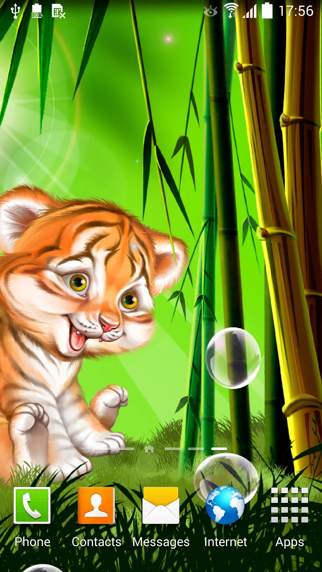 Cute tiger cub live wallpaper | Indus Appstore | Screenshot