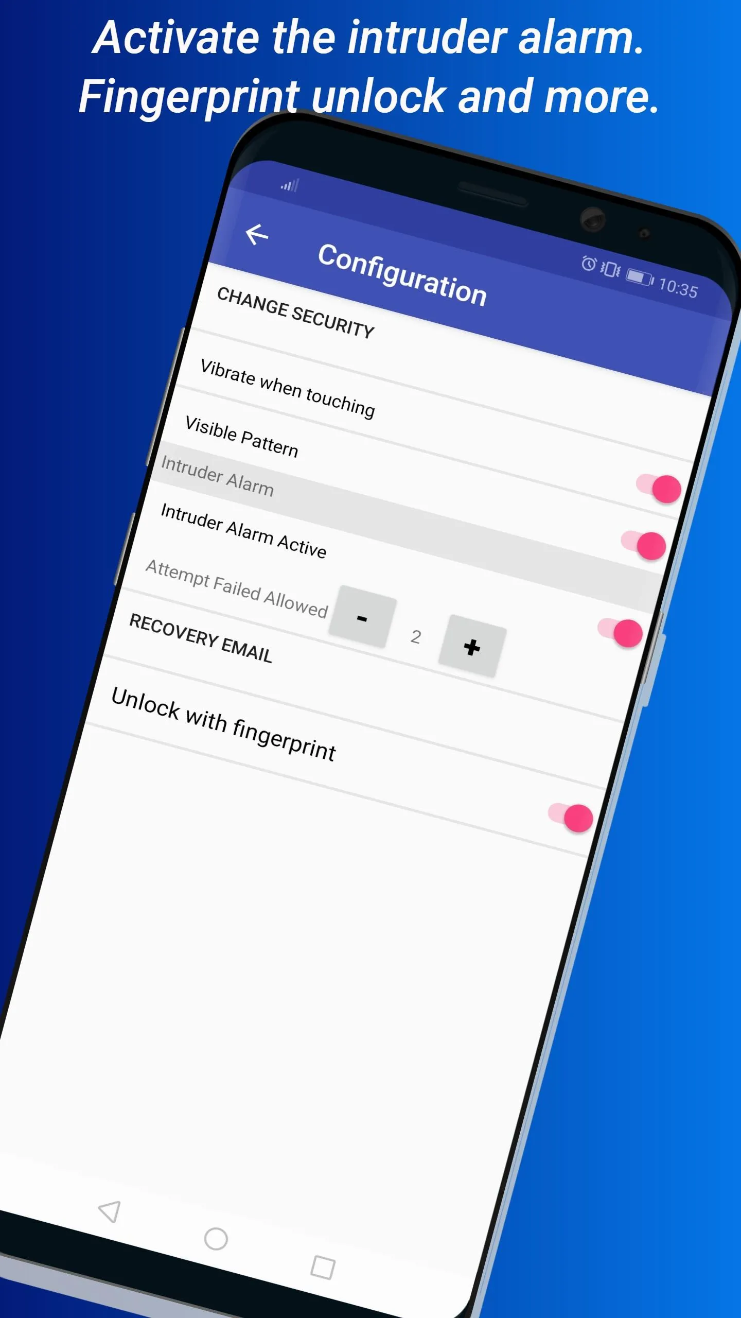 AppLock With Intruder alarm | Indus Appstore | Screenshot