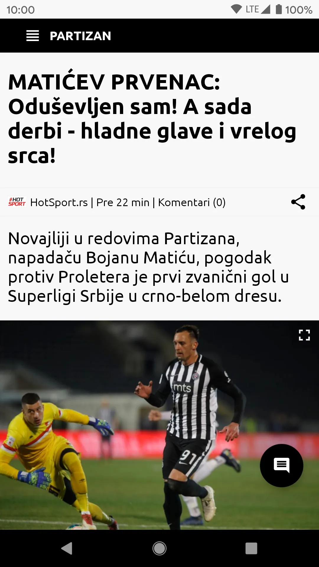 Partizan Info - Sve vesti | Indus Appstore | Screenshot