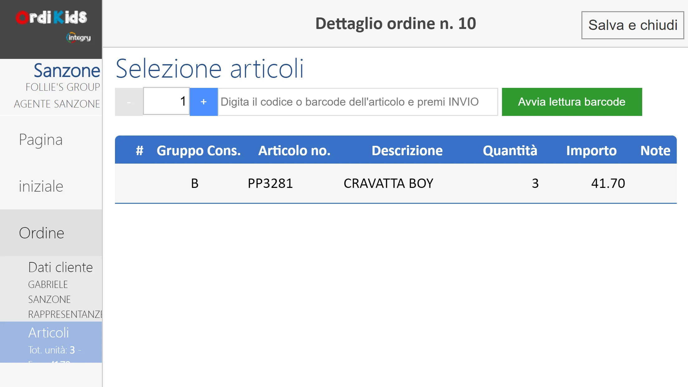 OrdiKids - Raccolta Ordini | Indus Appstore | Screenshot