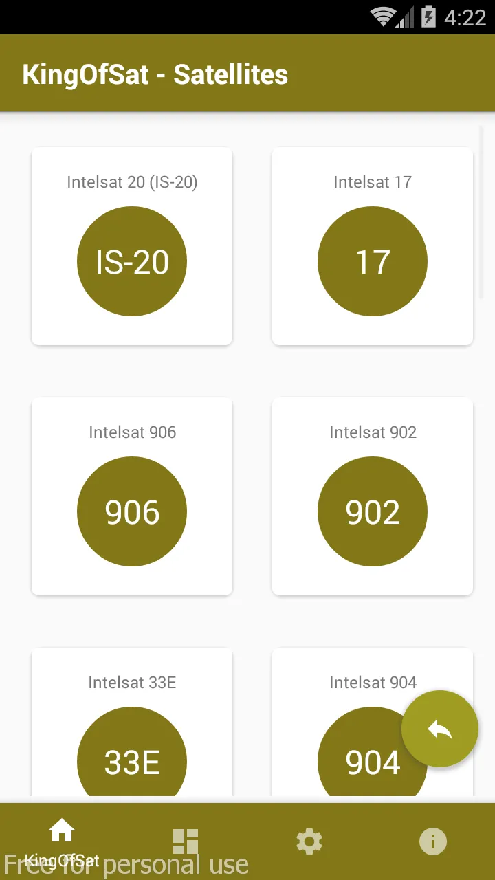 Intelsat Frequency List | Indus Appstore | Screenshot