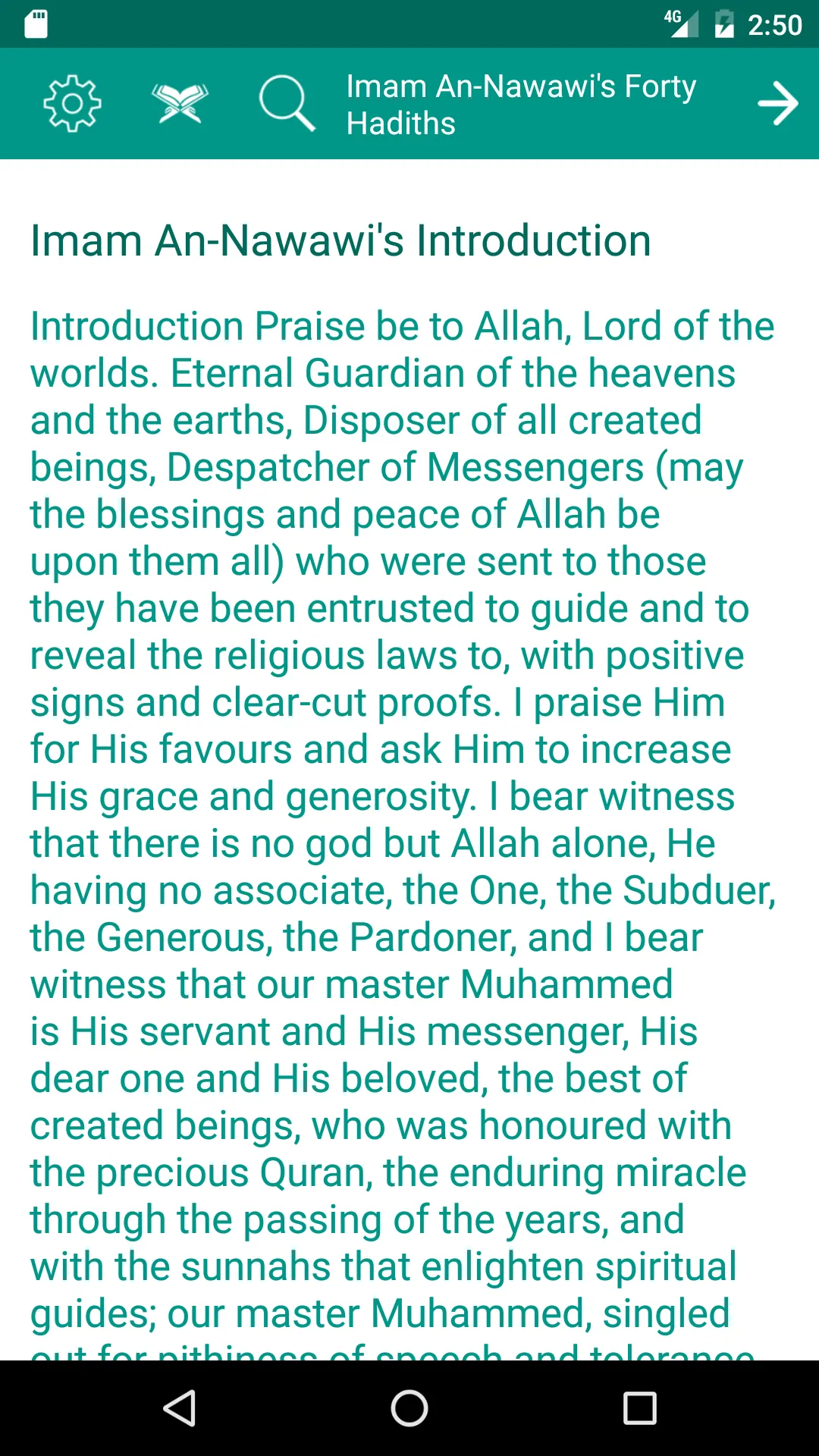 40 Hadith Nawawi | Indus Appstore | Screenshot