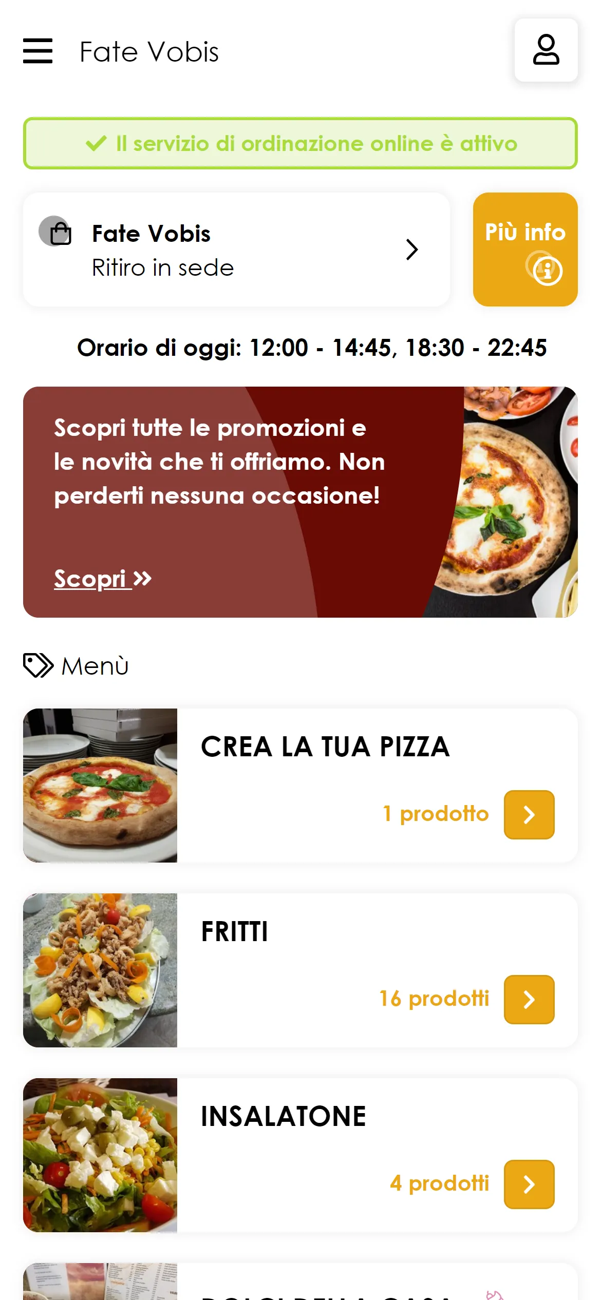 Ristorante Fate Vobis | Indus Appstore | Screenshot