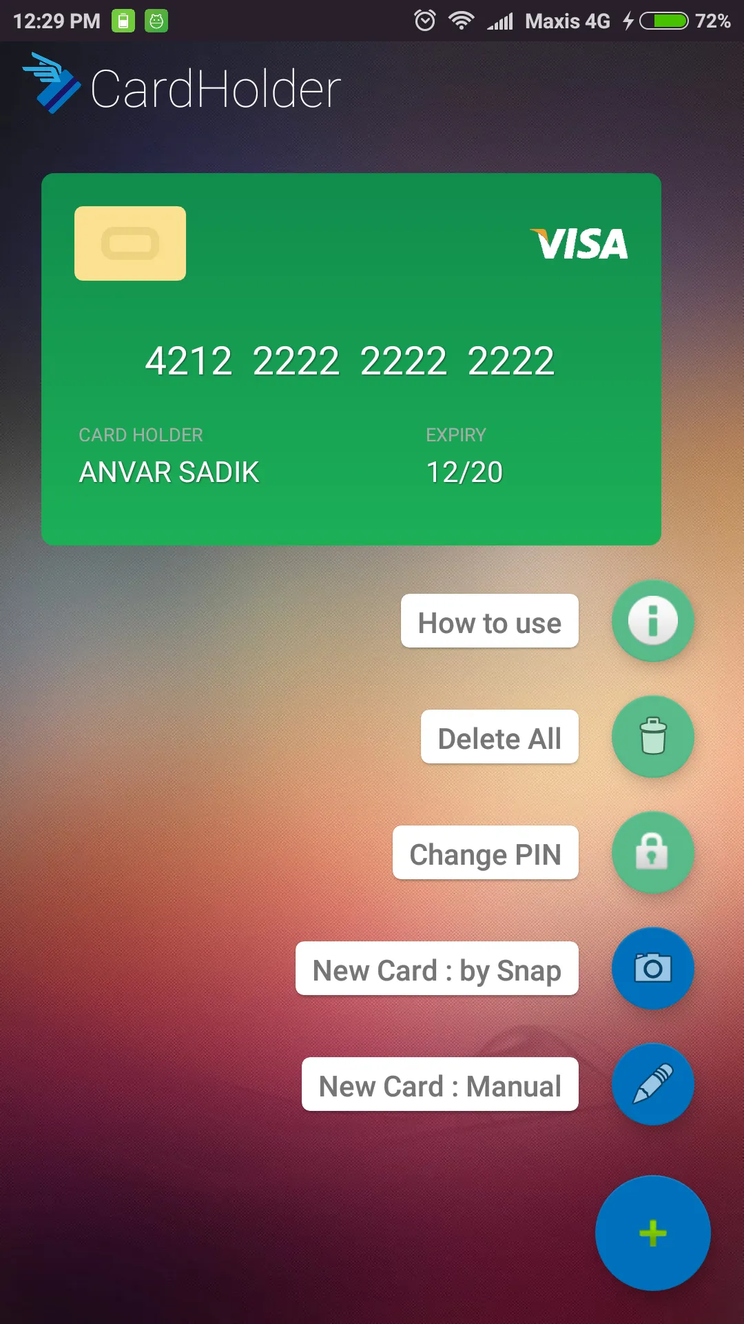 Cardholder | Indus Appstore | Screenshot