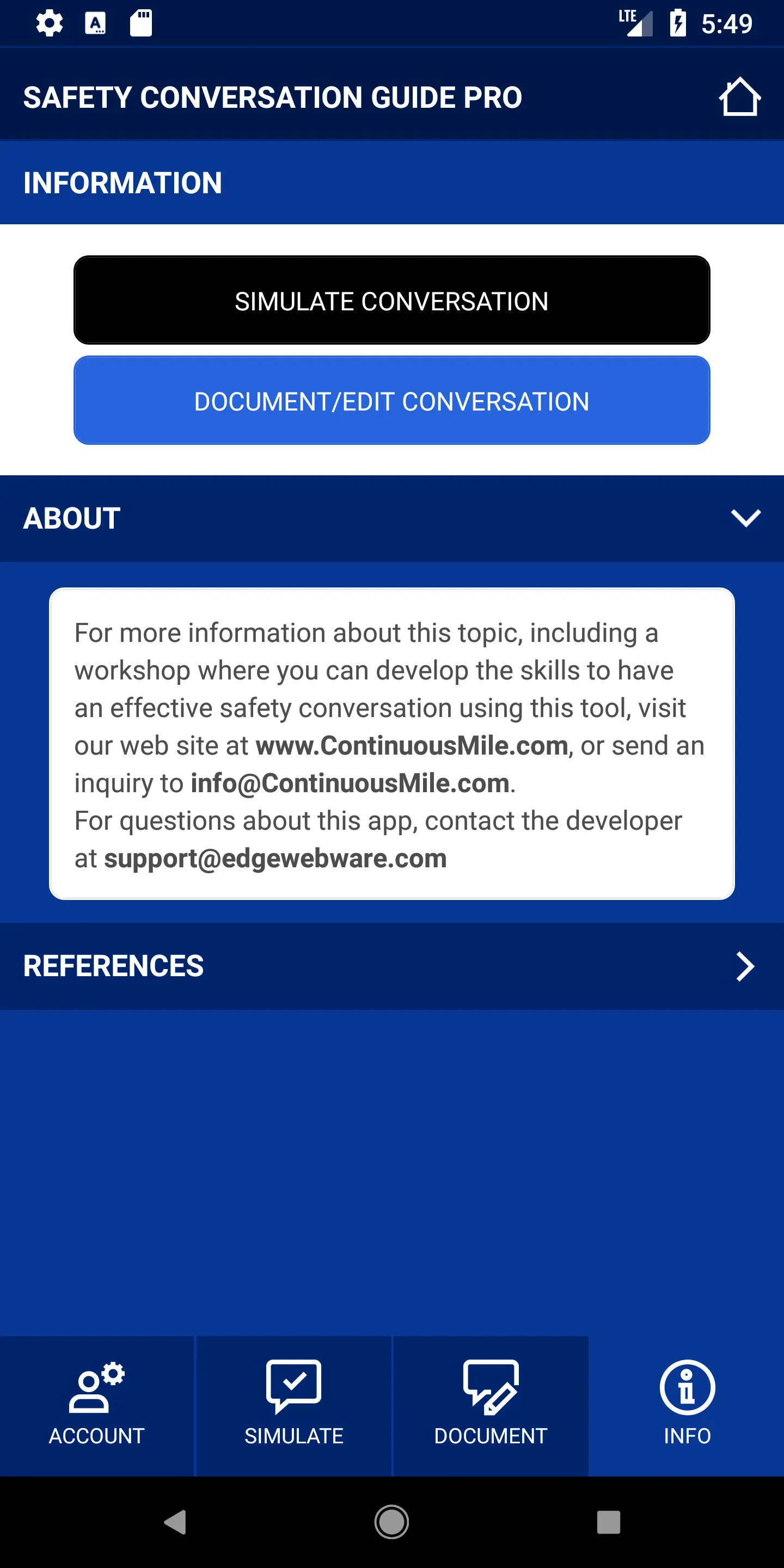 Safety Conversation Guide Pro | Indus Appstore | Screenshot