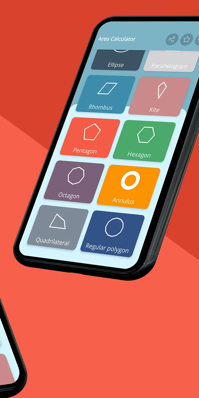 Shapes Area Calculator | Indus Appstore | Screenshot