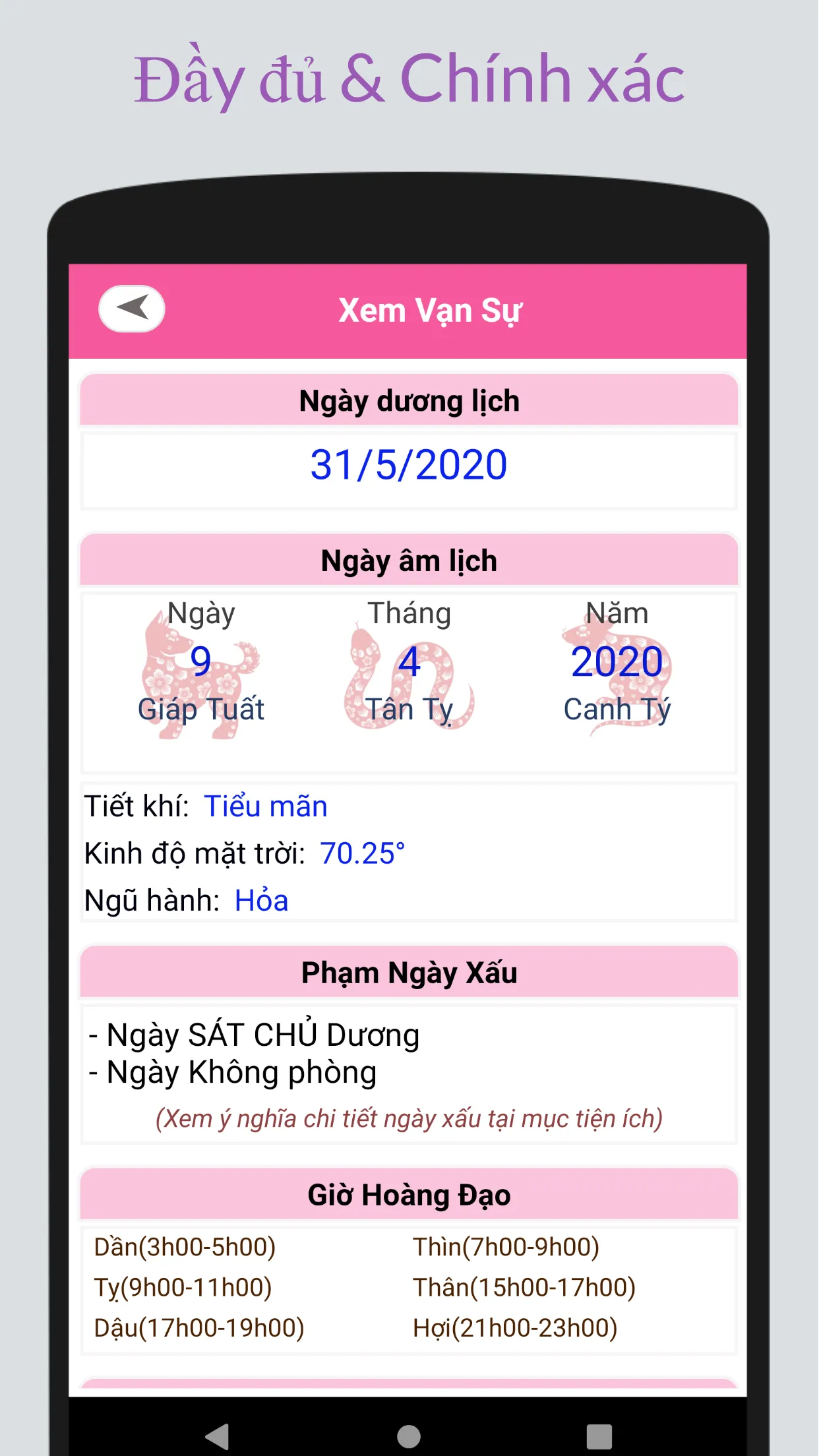 Lịch Vạn Niên 2024 - Âm Lịch | Indus Appstore | Screenshot