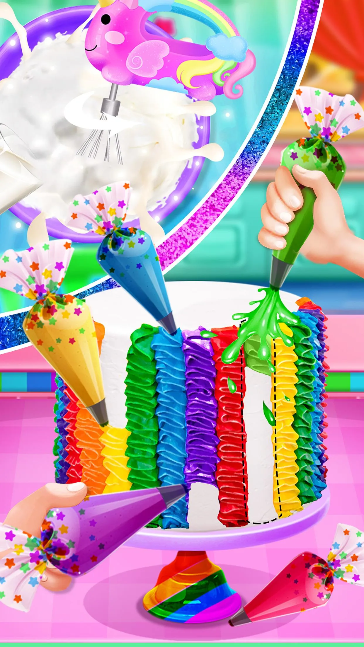 Rainbow Unicorn Cake | Indus Appstore | Screenshot