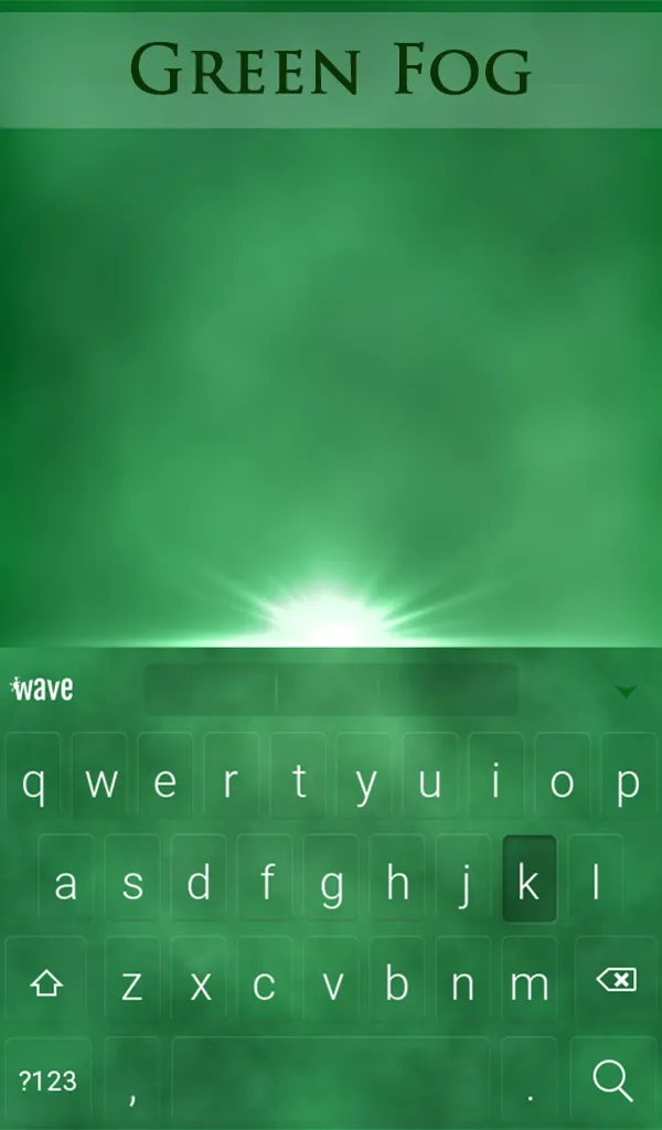 Green Fog Animated Keyboard | Indus Appstore | Screenshot