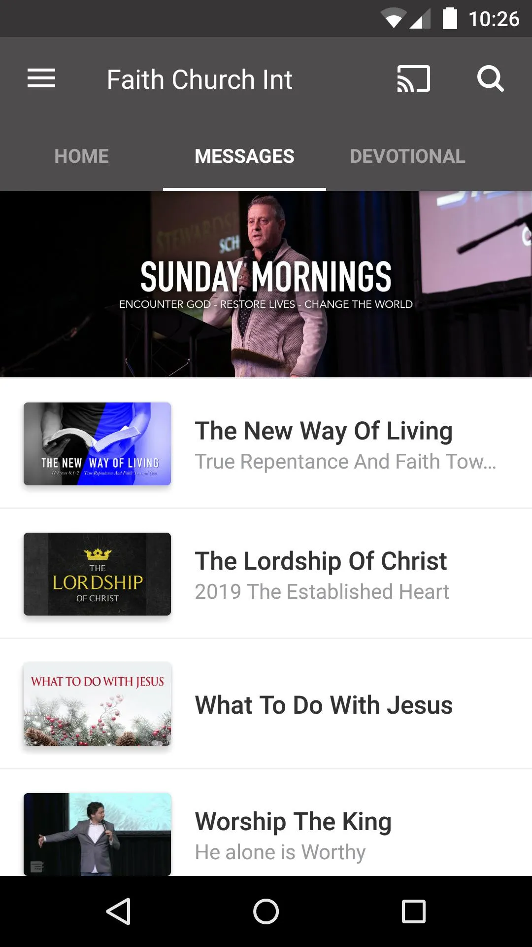 Faith Church Int | Indus Appstore | Screenshot