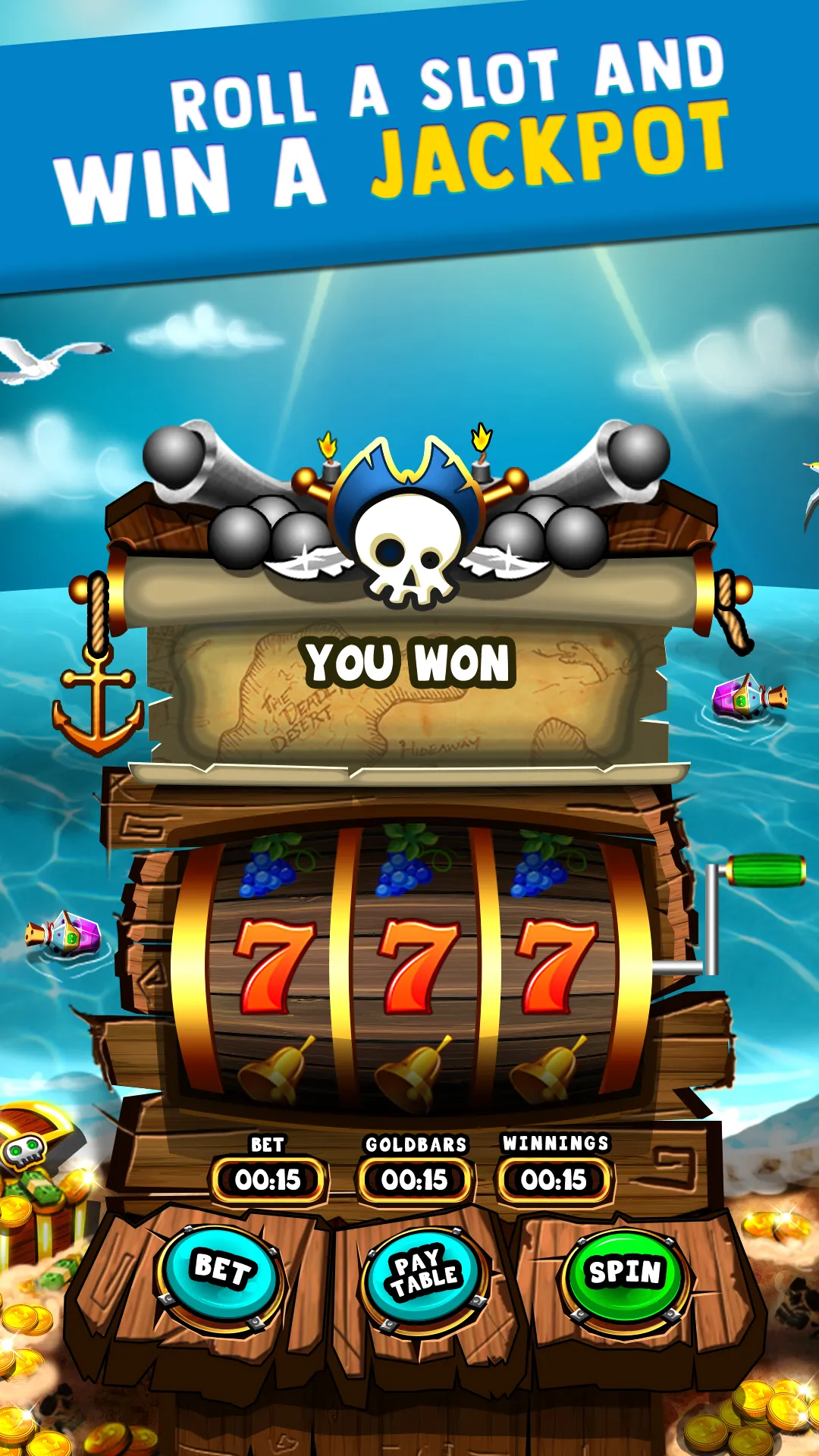 Pirates Gold Coin Party Dozer | Indus Appstore | Screenshot