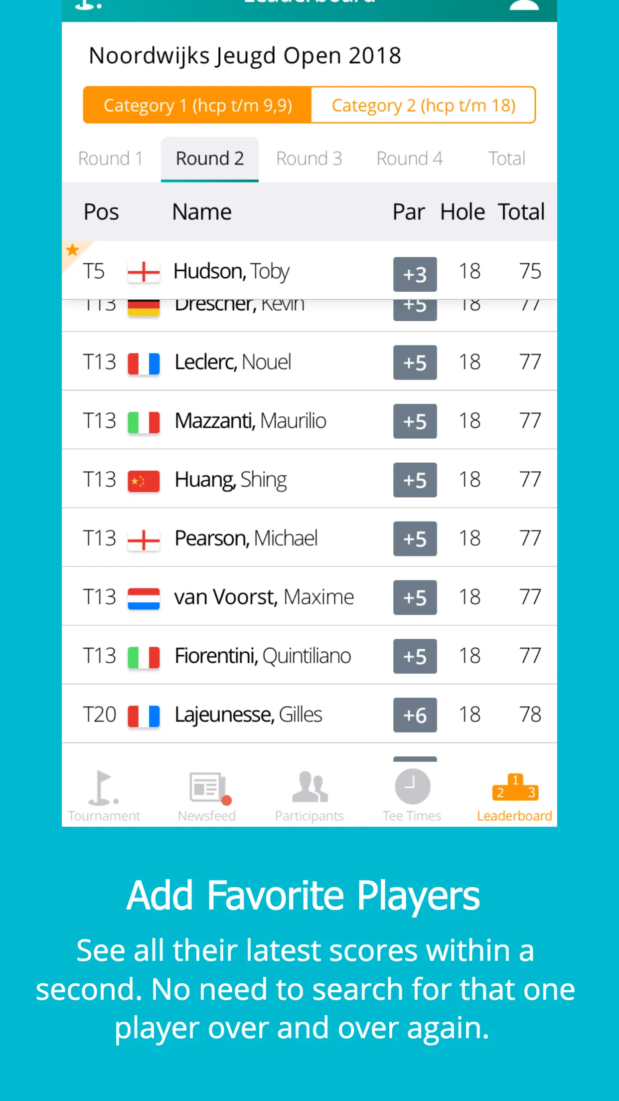 Parrow - Live Golf Scoring | Indus Appstore | Screenshot