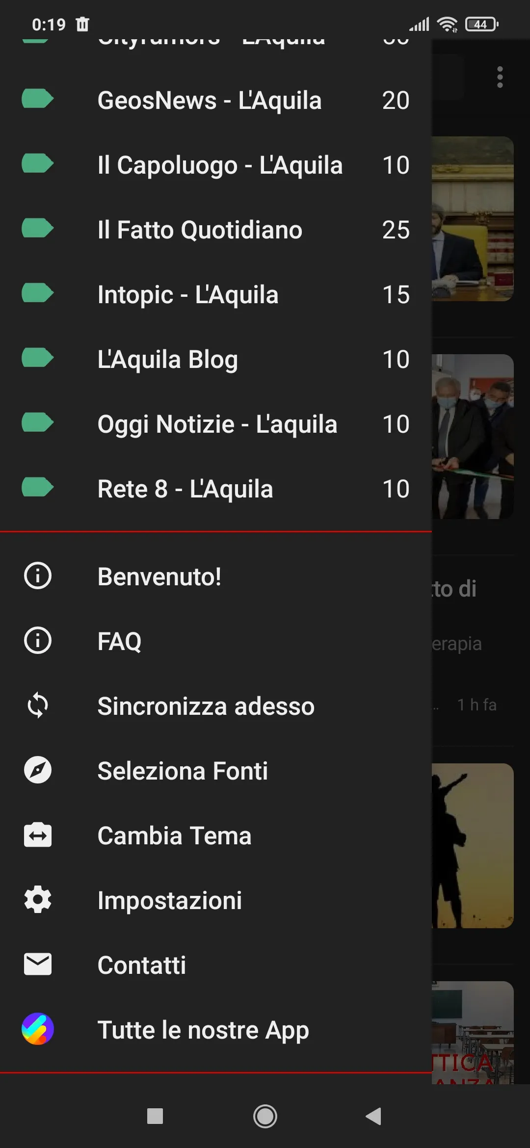 L'Aquila notizie | Indus Appstore | Screenshot