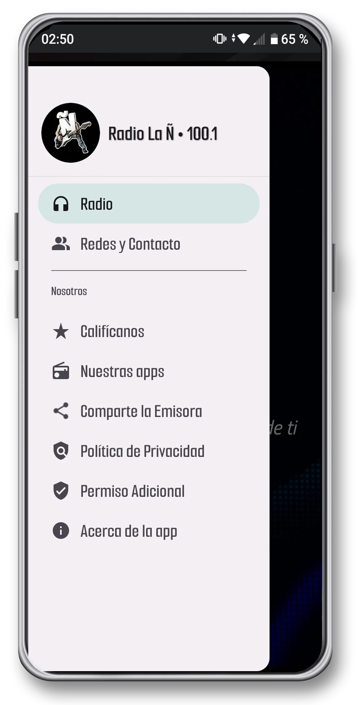 Radio La Ñ - Rock en Español | Indus Appstore | Screenshot