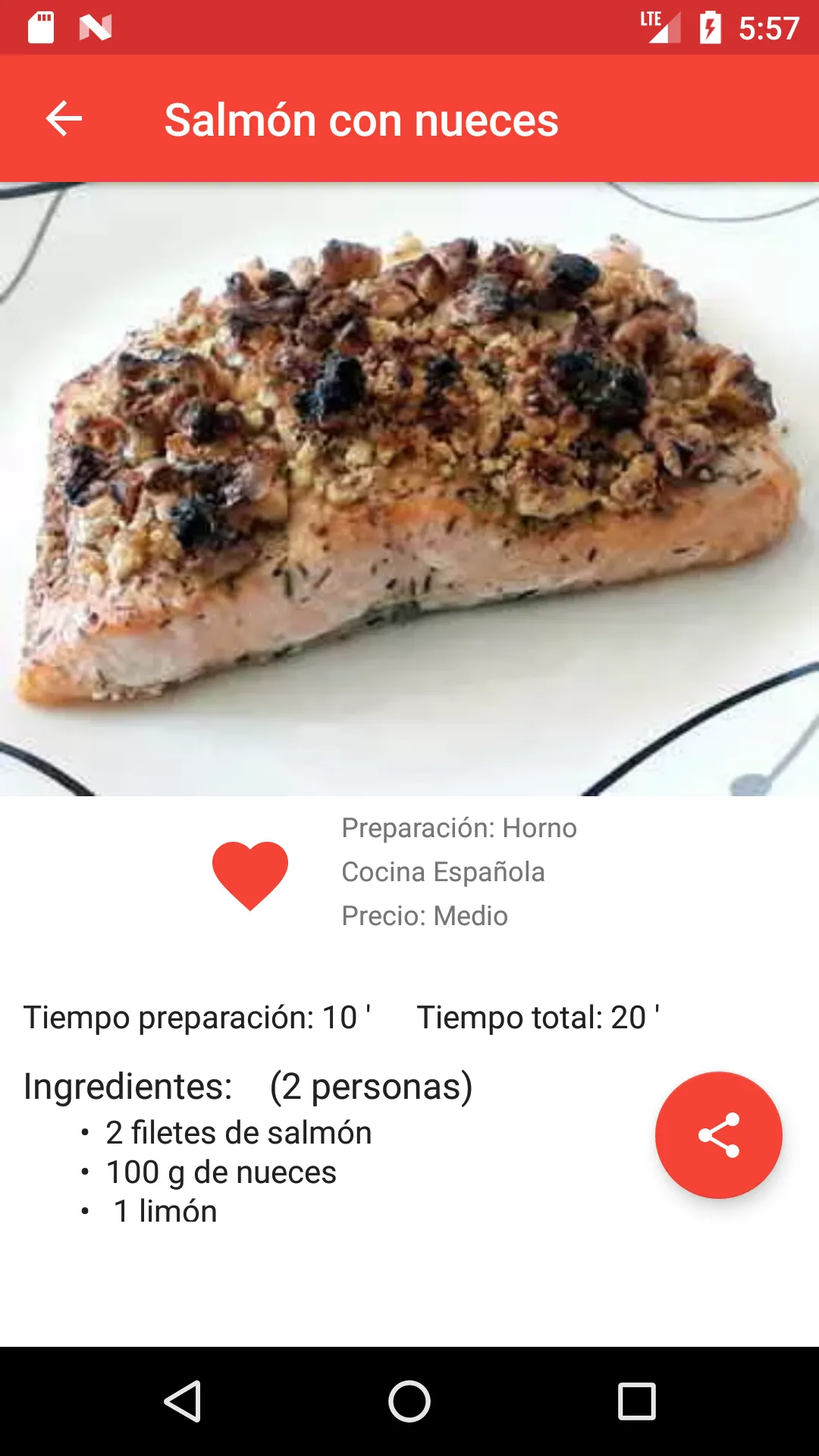 Recetas de cocina casera fácil | Indus Appstore | Screenshot