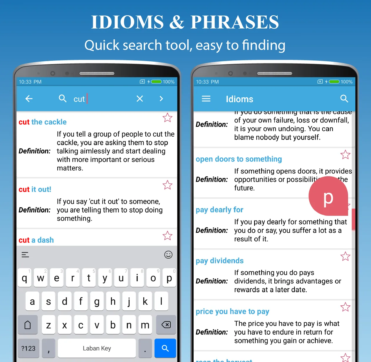 English Idioms & Phrasal Verbs | Indus Appstore | Screenshot