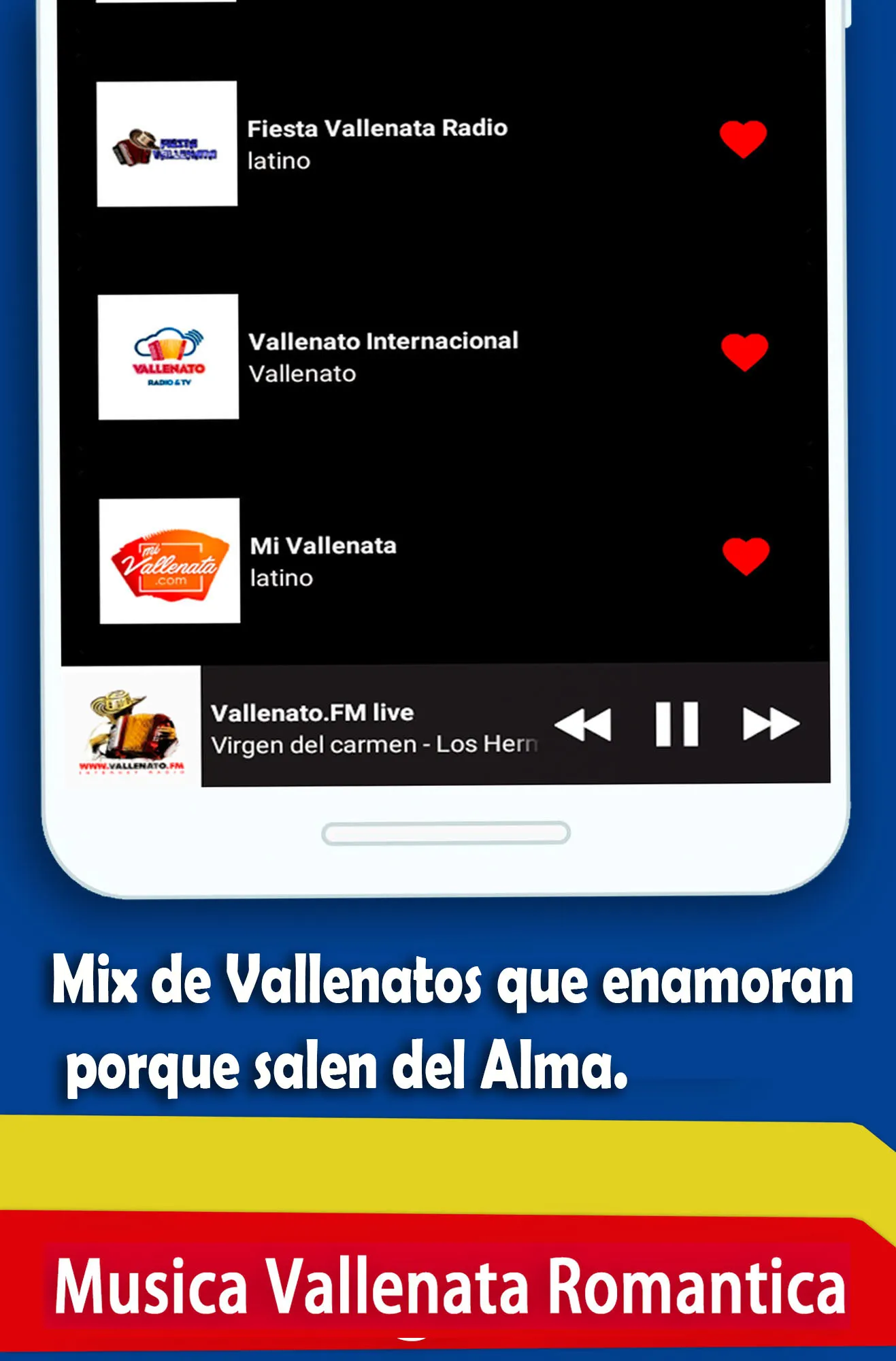 Musica Vallenata | Indus Appstore | Screenshot