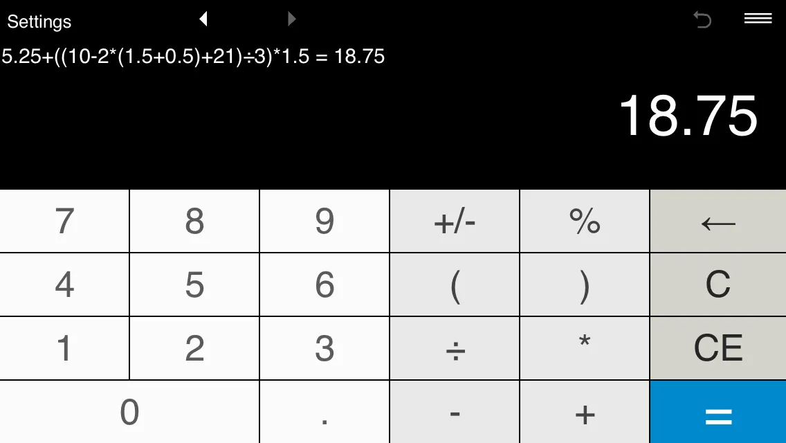 Calculator with parentheses | Indus Appstore | Screenshot