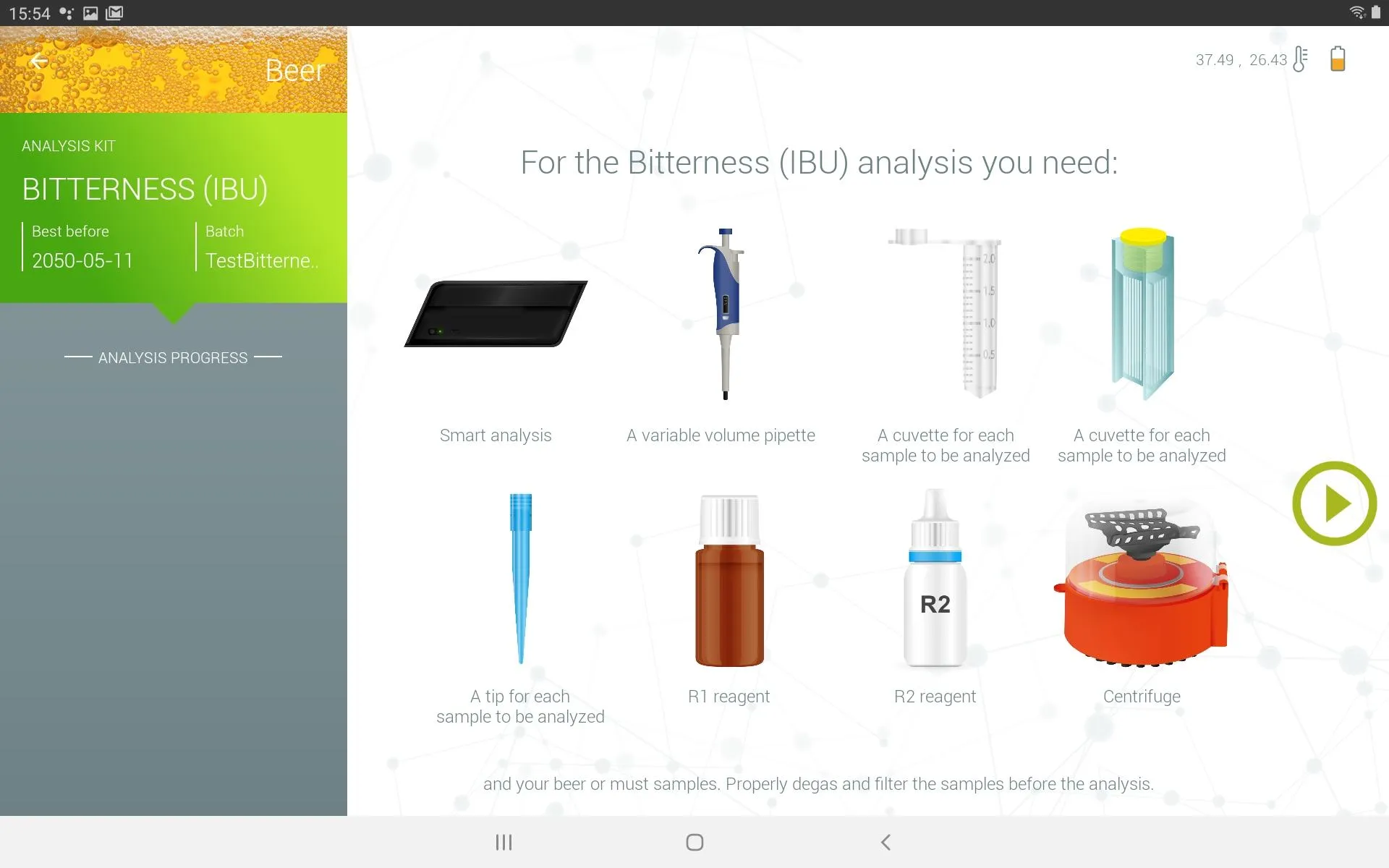 SMΔRT ANALYSIS Beer | Indus Appstore | Screenshot