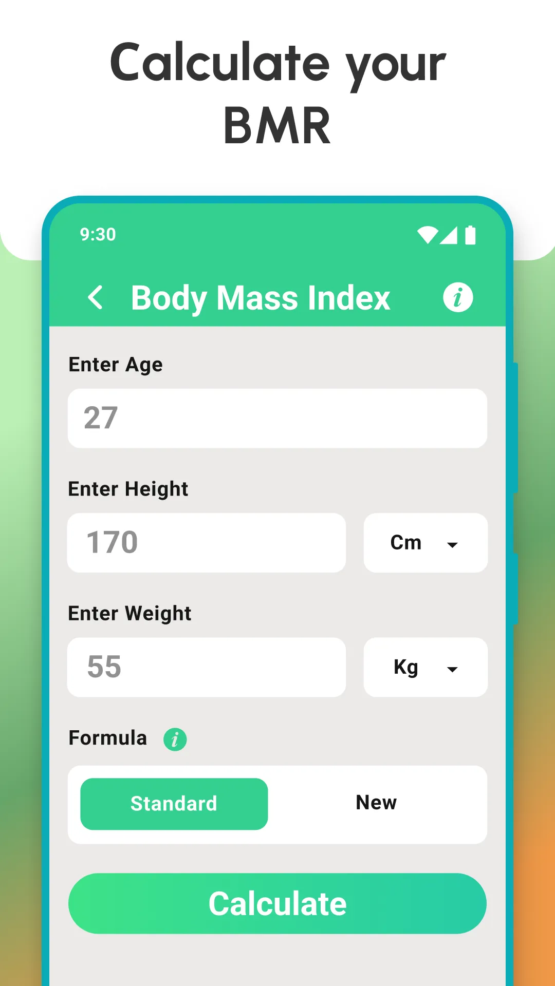 BMI calculator - Ideal weight | Indus Appstore | Screenshot