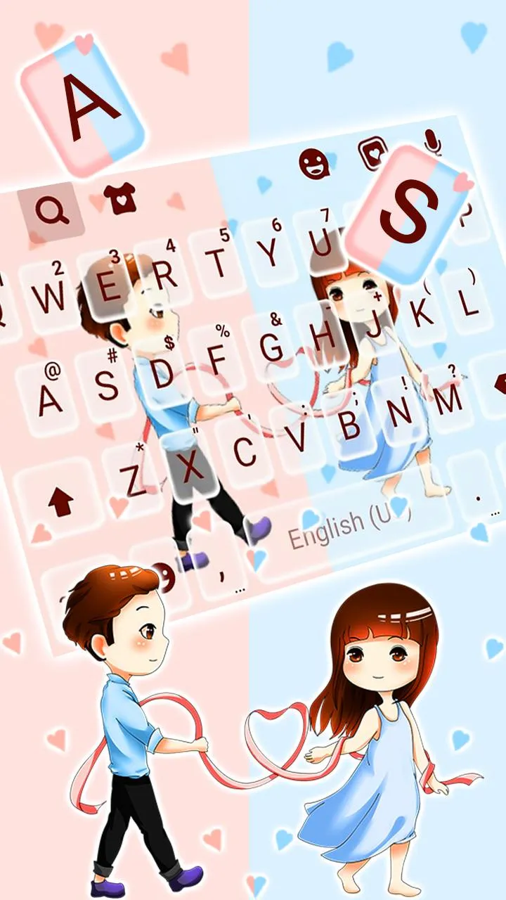 True Love Keyboard Theme | Indus Appstore | Screenshot