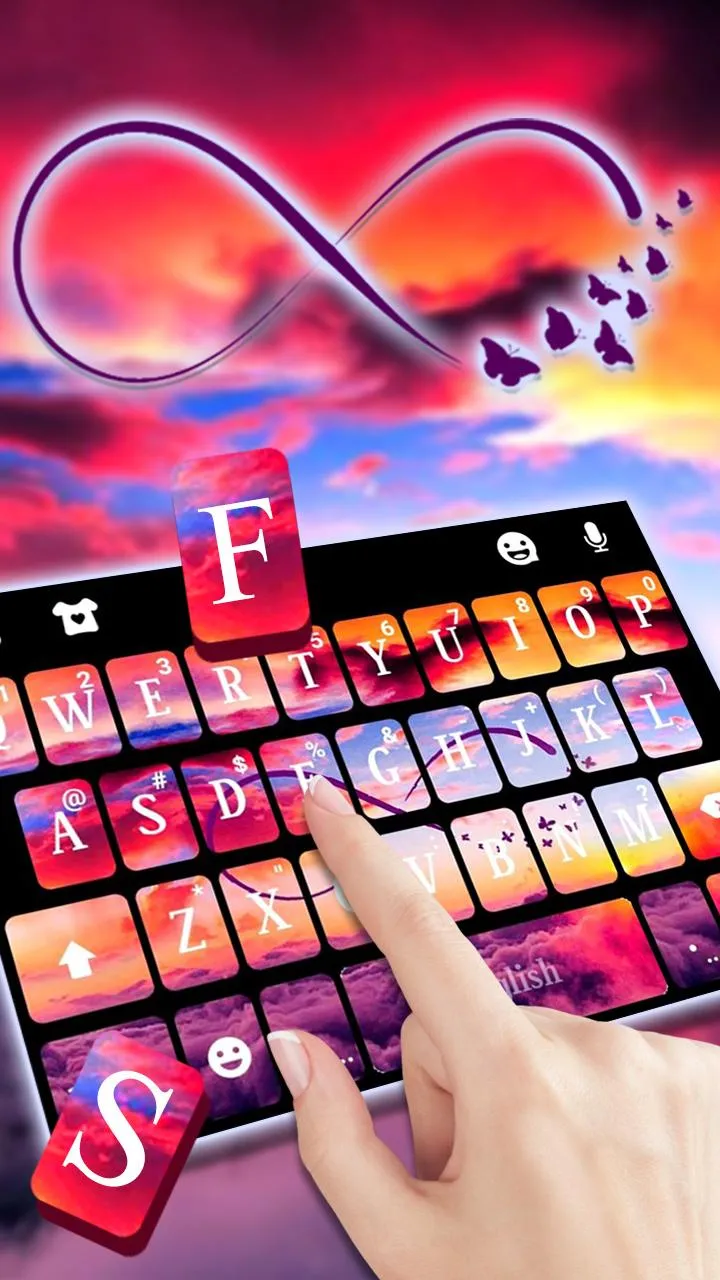 Infinity Sunset Keyboard Theme | Indus Appstore | Screenshot