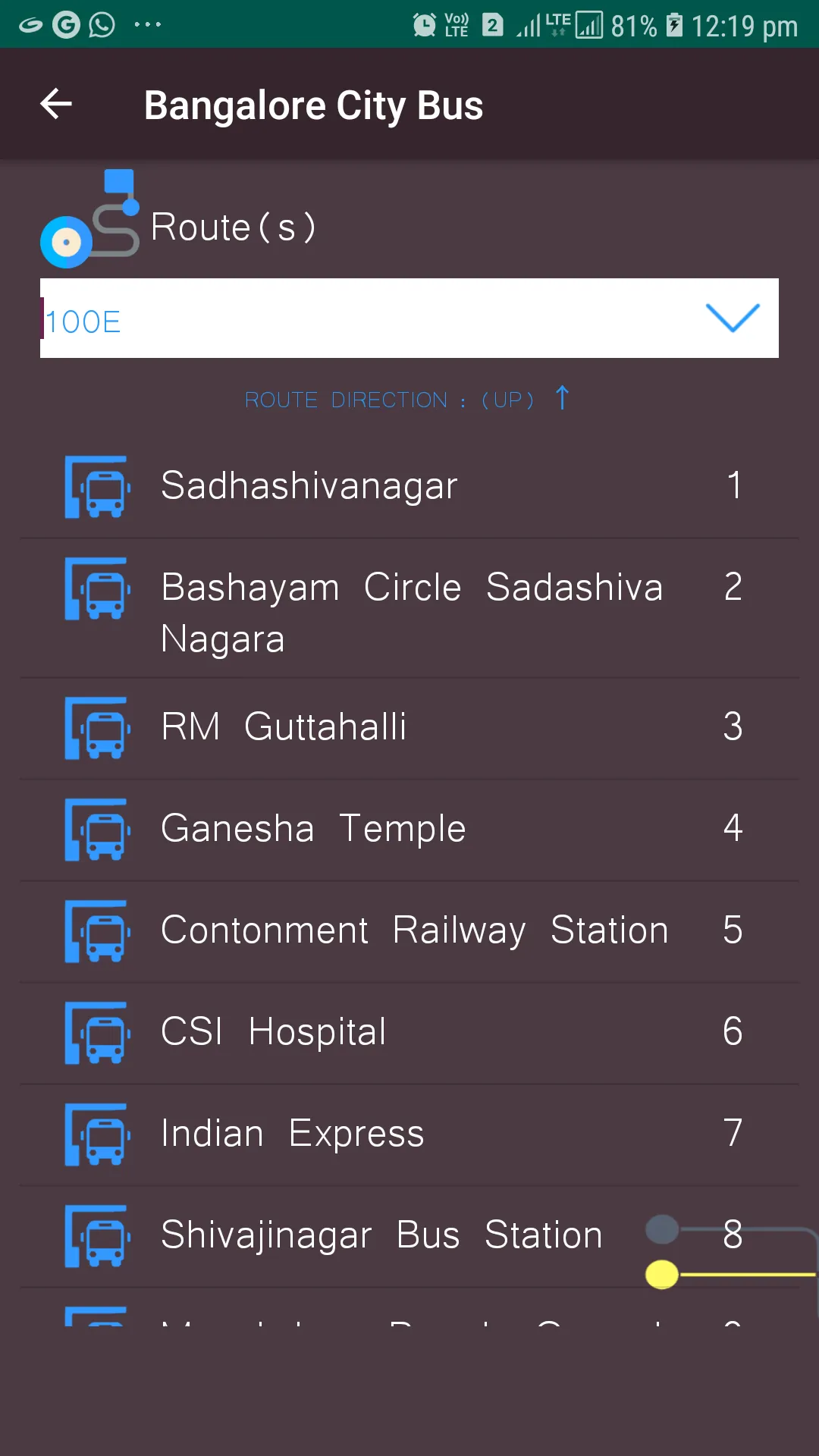 Bangalore City  Bus | Indus Appstore | Screenshot