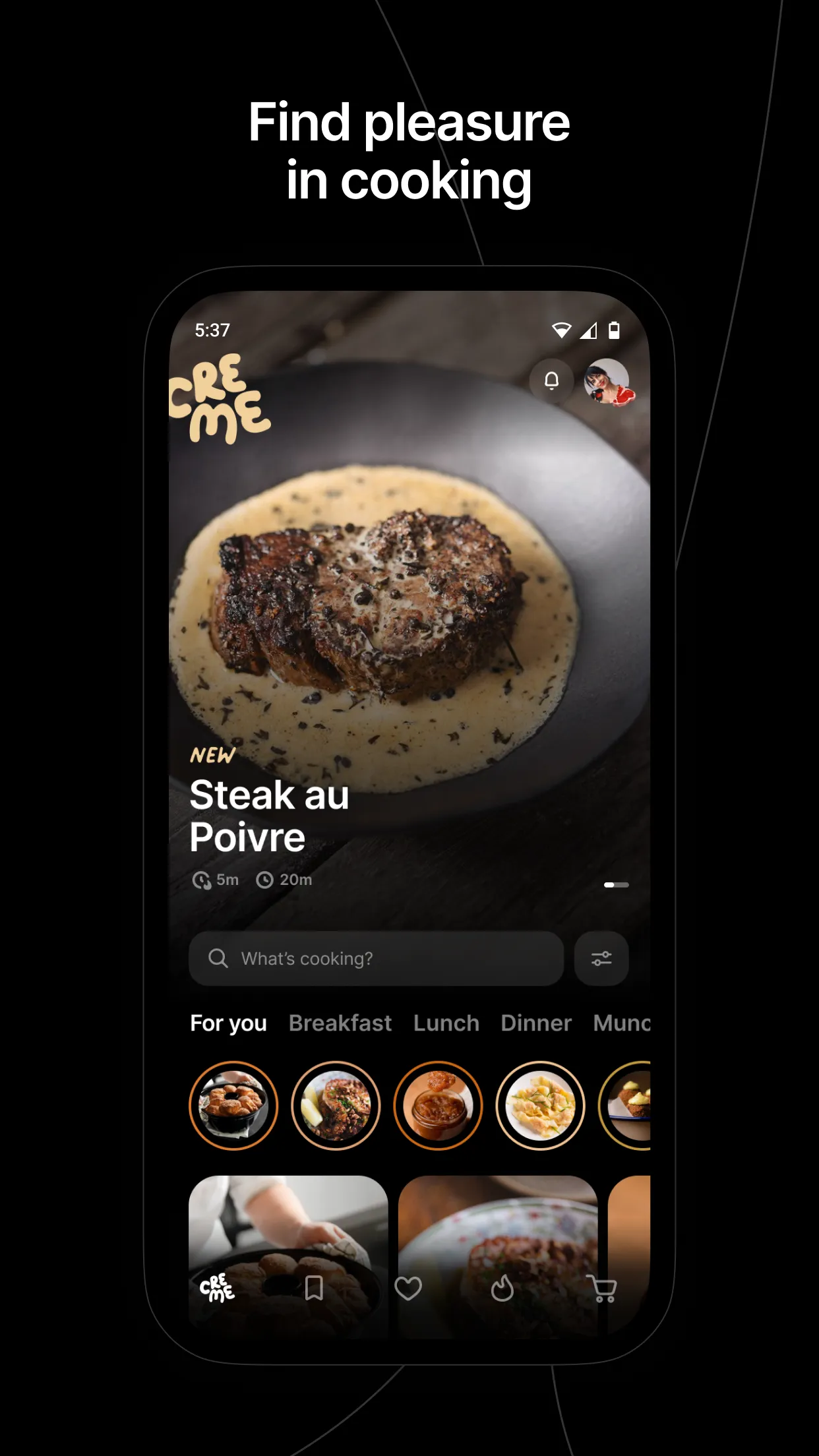 CREME: Create Memorable Meals | Indus Appstore | Screenshot