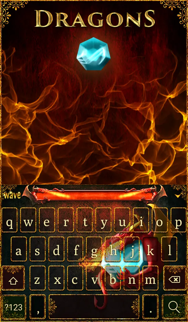 Dragons Keyboard + Wallpaper | Indus Appstore | Screenshot